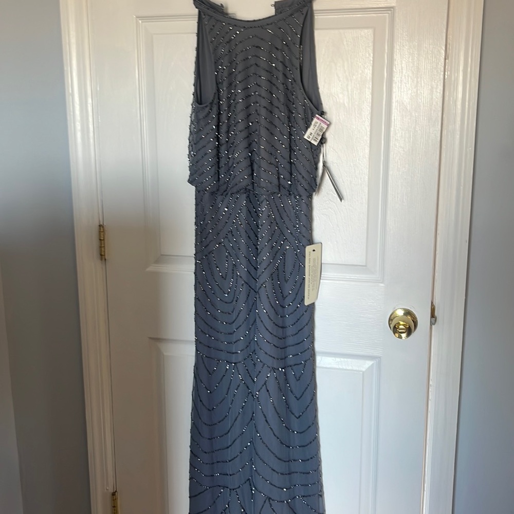 Adrianna Papell beaded gown. Size 6 . NWT